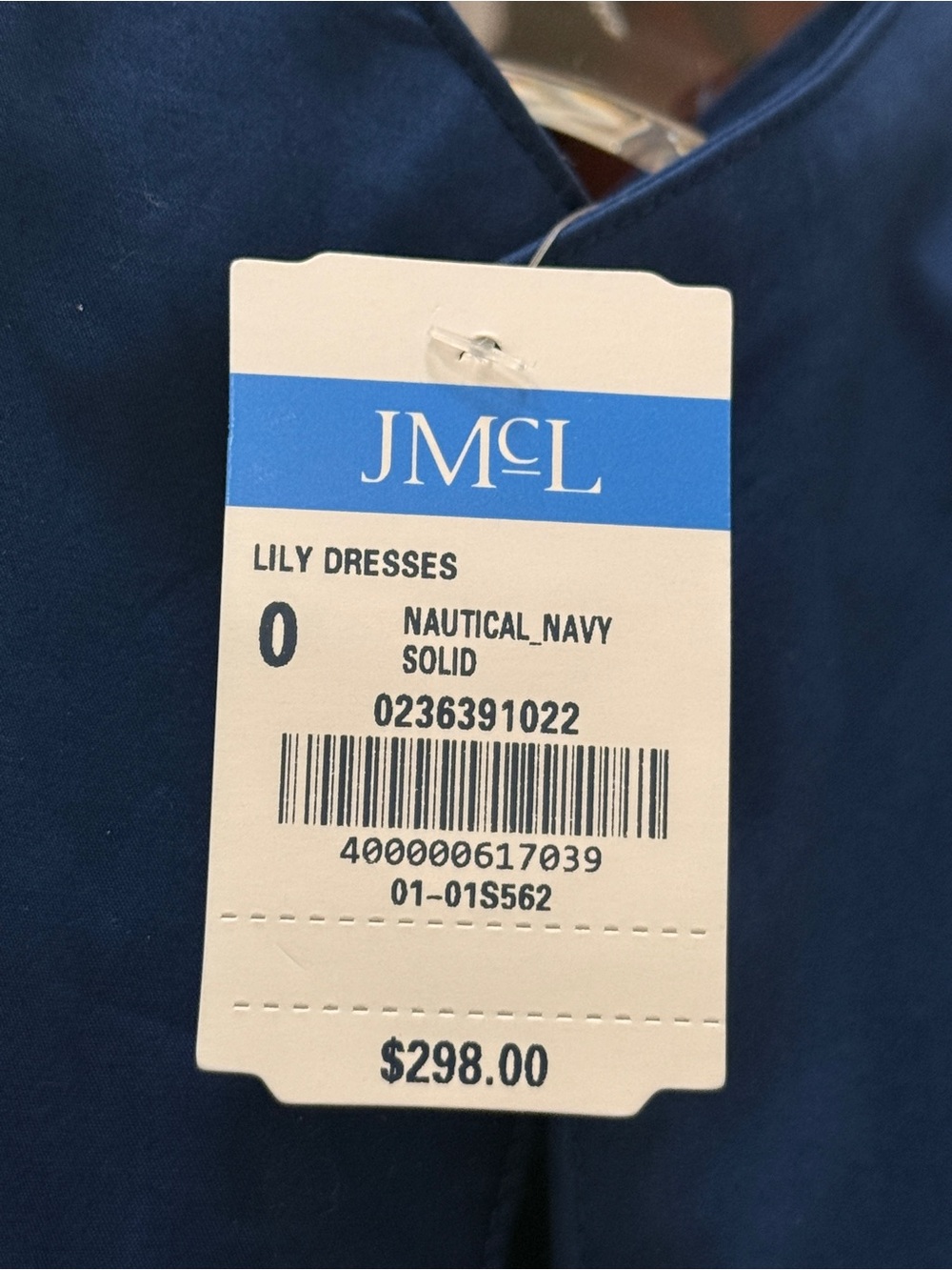 J. McLaughlin Belted Lily Dress in Nautical Navy - Picture 4 of 7